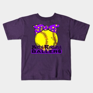 Busy Raising Ballers Kids T-Shirt